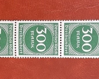 Set of stamps part of the block German Empire 1923