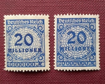 Ausgabedatum der deutschen Briefmarkenvielfalt: 1923