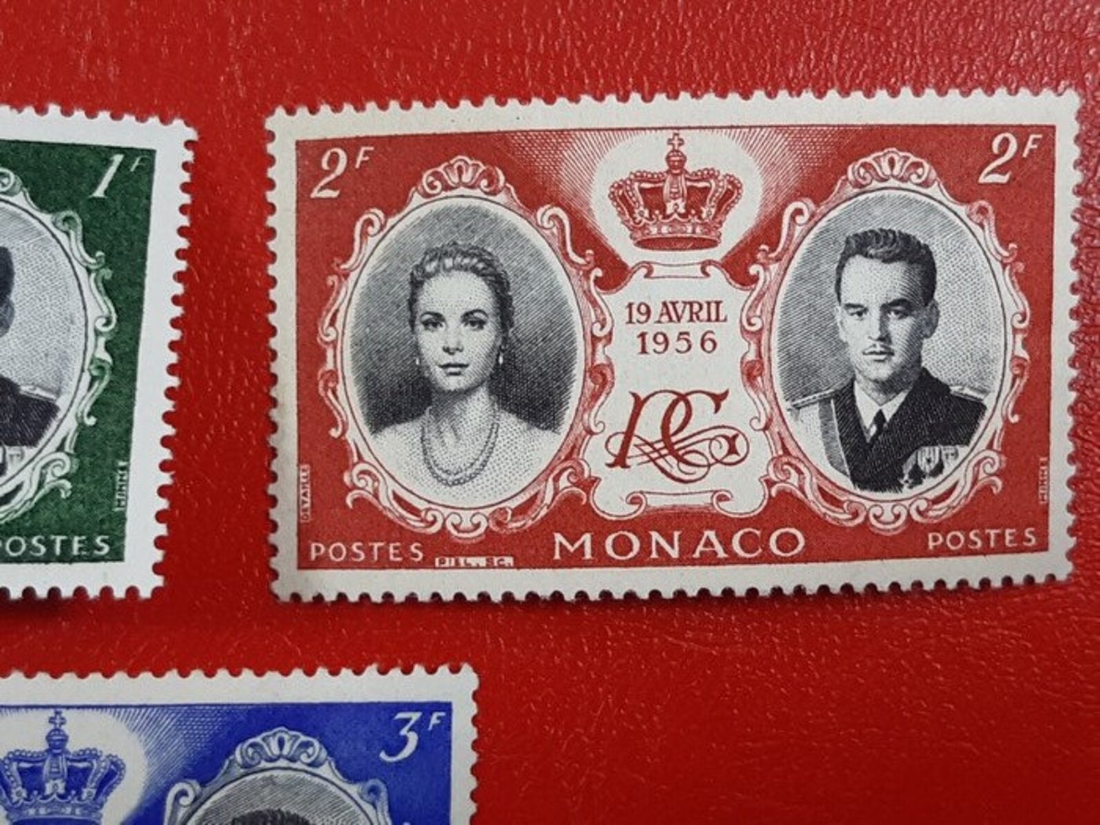 Postage Stamps Monaco 1956 Etsy