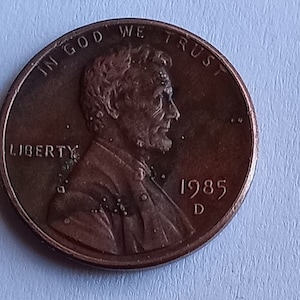 Coin Lincoln Cent 1989 r d ERROR