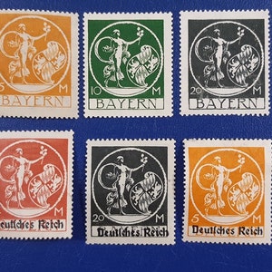 Stamp set Germany Bayern 1920r