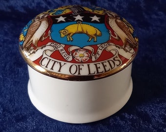 Porcelain box made in England vintage