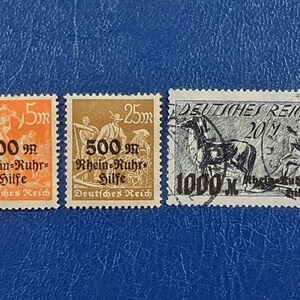 Stamp set Germany whole series 1923r