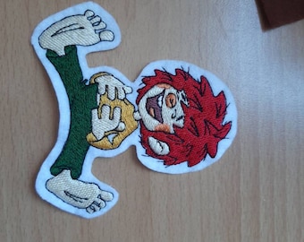 Aufnäher Patch Pumuckl Meister Eder Kobold mit dem roten Haar ca. 10 cm x 10 cm