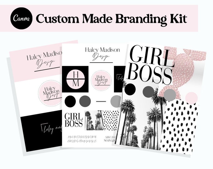 Custom Branding Kit Custom Logo Design Website Branding - Etsy