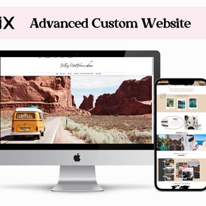 Advanced Custom Wix Website, Wix Template, Wix Theme, Customizable, Responsive Website Theme, Web Design, Digital Download