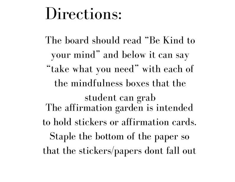 Mental Health Awareness Bulletin Board-be Kind to Your Mind - Etsy