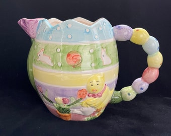 陶器製イースターピッチャー/花瓶