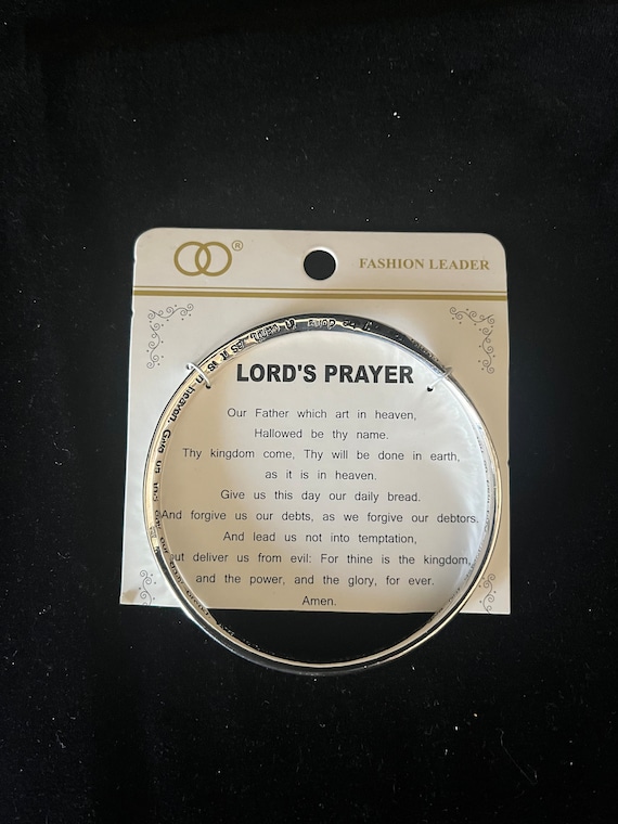 Sterling Silver Lord's Prayer Bracelet