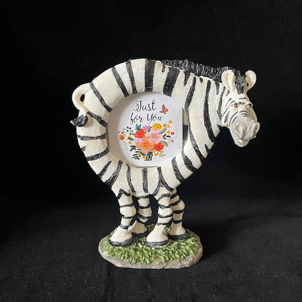 Ceramic 3D Zebra Picture Frame