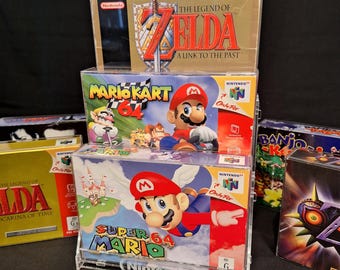 Boxed N64 / SNES Display Shelf