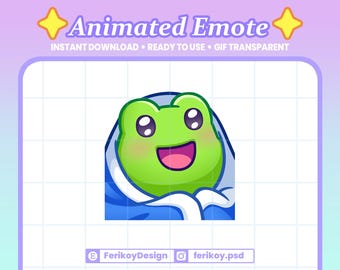 Frog Cozy Blanket Animated Emote : Froggy