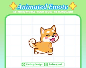 Shiba Inu Twerk Animated Emote - Twerking Dog Meme GIF (Discord, Kick, Twitch)