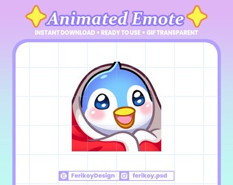 Penguin Cozy Blanket Animated Emote