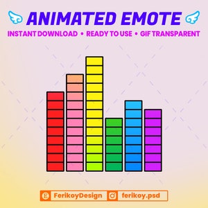 Equalizer Music Animated Emote: Twitch/Discord Sound Effect (GIF)