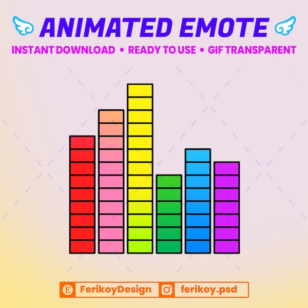 Equalizer Music #1 Animated Emote - Music Sound Effect - for Twitch and Discord! (and more)