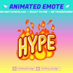 Hype Fire - Animierte Emote - Aufgeregte | Animation | Zwietracht | Twitch | Youtube | Gemeinschaft