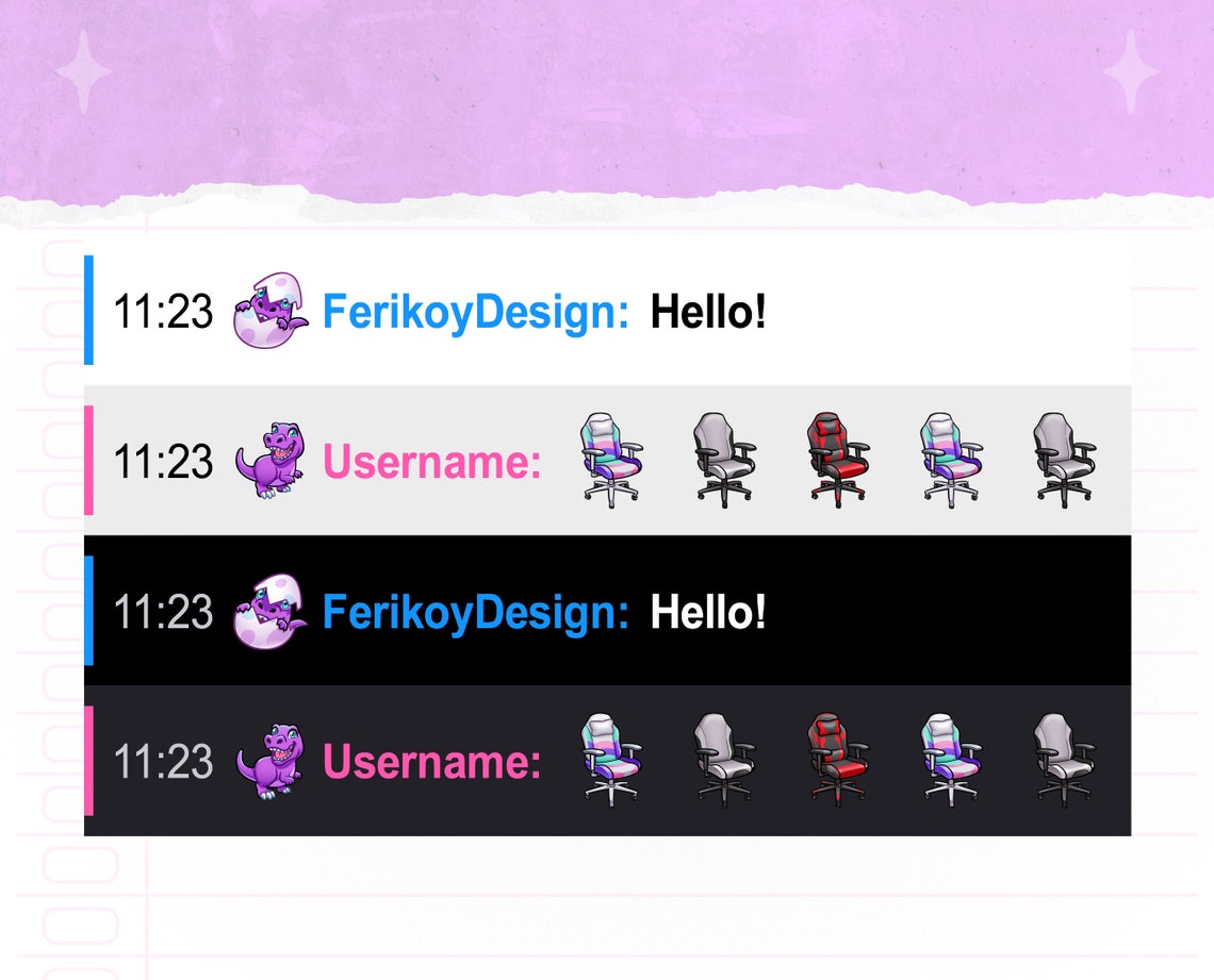 3x Gaming Chair Emotes Custom Emotes Twitch Discord Youtube Community