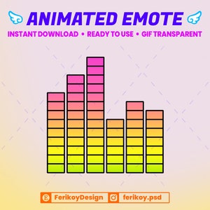 Animated Equalizer Emote: Music Sound Effect for Twitch/Discord