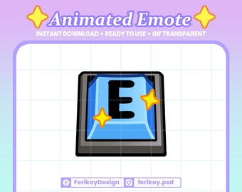 Press E Button Keyboard Animated Emote