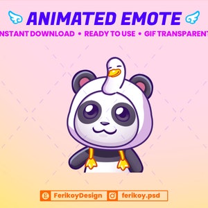 Wiggle Dancing Cute Panda Animated Emote - Dancing Panda - for Twitch and Discord! (and more)