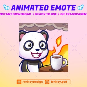 This is Fine Cute Panda Animated Emote - I am Okay - It&#39;s Fine Panda Bear Emote - for Twitch and Discord! (and more)