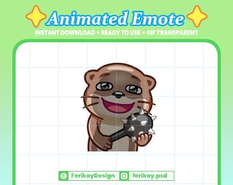 Otter Spiked Weapon Animated Emote : Otters Morning Star