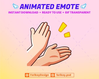 Clapping Hands Animated Emote -  Clap Clap - Good Job - for Twitch and Discord! (and more)