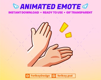 Animated Clapping Hands Emote – Twitch and Discord (GIF & PNG)