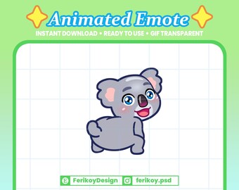 Koala Twerk Animated Emote - Twerking Bear Meme GIF (Discord, Kick, Twitch)
