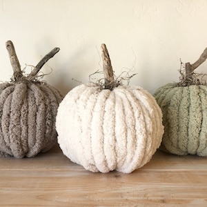 Chunky yarn pumpkin - fall pumpkins - fall - pumpkin - fall decor
