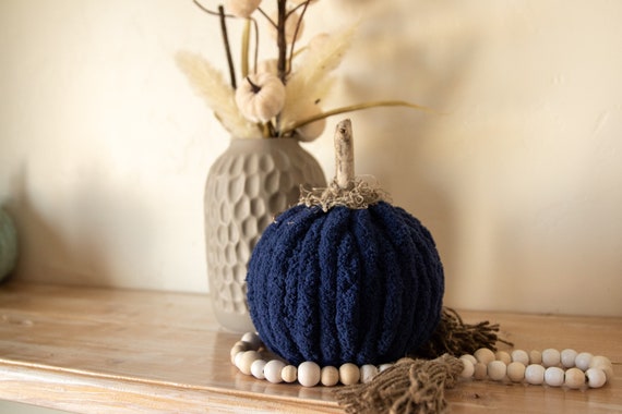 Fall Pumpkins Navy Fall Decorations Pumpkin - Etsy