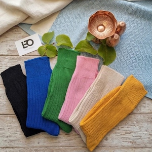 100% Organic Cotton Socks 3-Pack, Seamless Toe Hypoallergenic, Breathable Winter Socks for Men Women, Eco-Friendly Gift