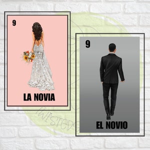 Loteria Novio y Novio El Novio La NOVIA