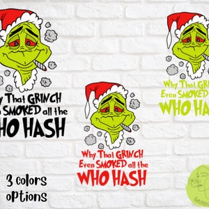 The Grinch Smoking