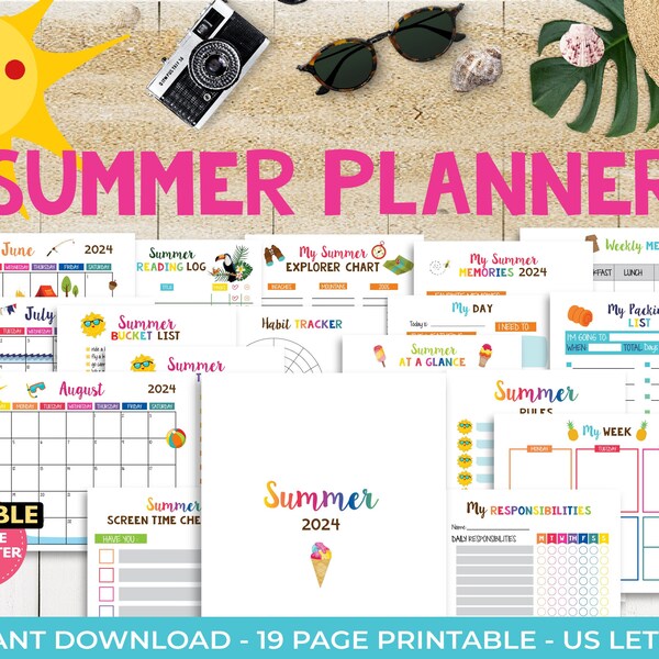 Summer 2024 Calendar Etsy