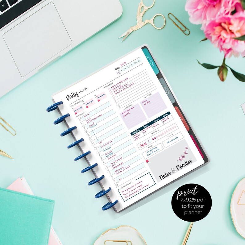 Daily Planner Printable Daily Schedule Daily Planner Pages Printable ...