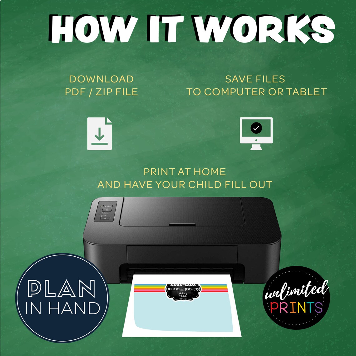 School Planner For Kids 2021 2022 Back To School Printable Etsy