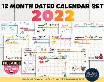 holiday calendar etsy