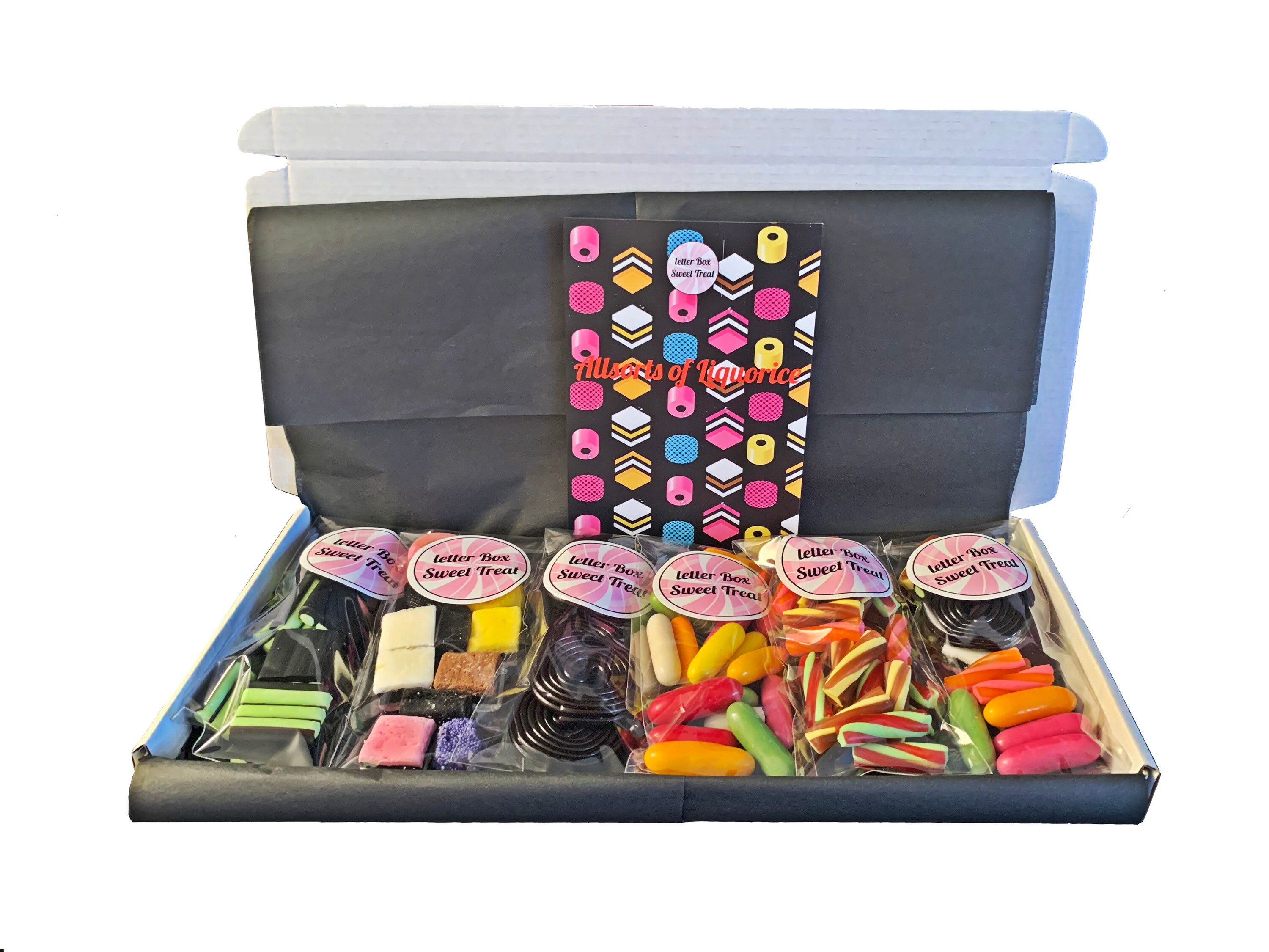 Liquorice Sweets Hamper Personalised Luxury Sweet Box Gifts Etsy
