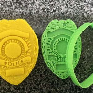 police badge 02 cookie cutter embosser