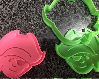 Boy pirate 02 cookie cutter embosser