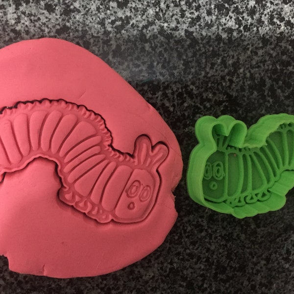 Hungry caterpillar cookie cutter embosser 01