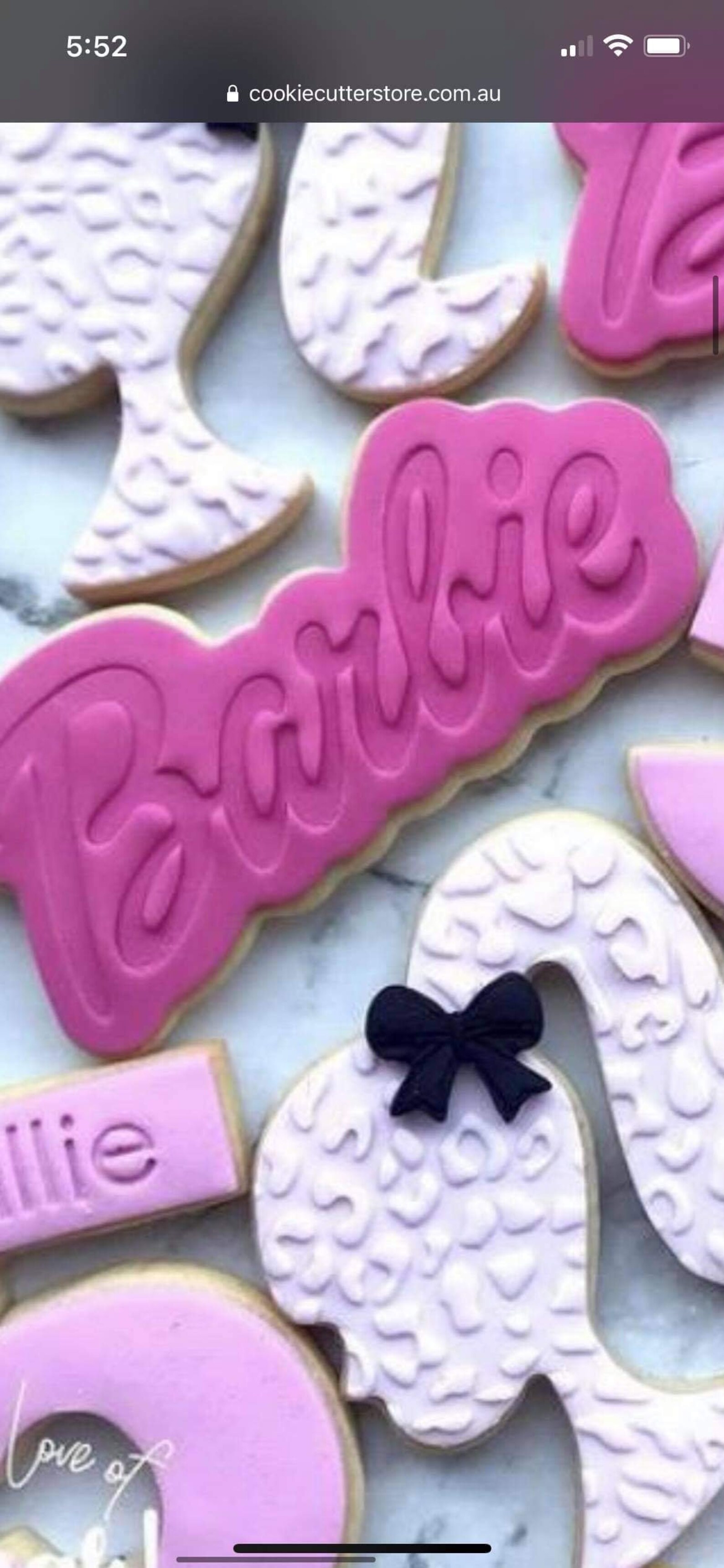 Barbie Cookie Cutter Embosser Etsy UK