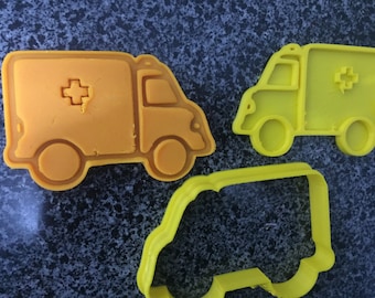 ambulance cookie cutter embosser