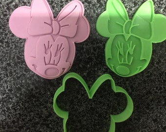 Minnie Mouse Cookie Cutter Embosser (9cm)