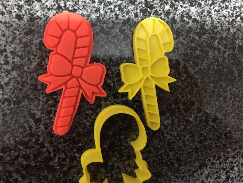 Christmas Candy With Bow Cookie Cutter Embosser - Etsy
