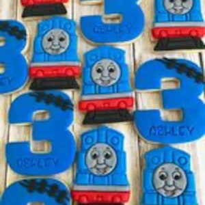 Thomas face cookie cutter embosser
