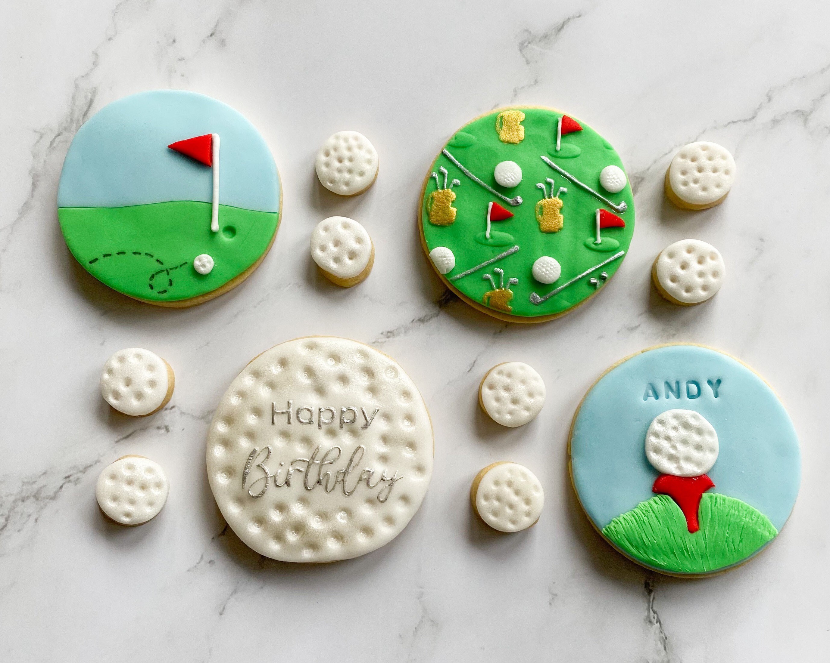 Golf Biscuits Birthday Gift Biscuits Letterbox Biscuits Etsy UK