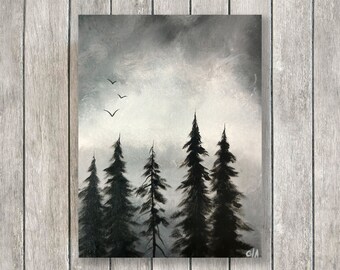 Foggy Dark Forest Etsy Foggy Dark Forest Etsy